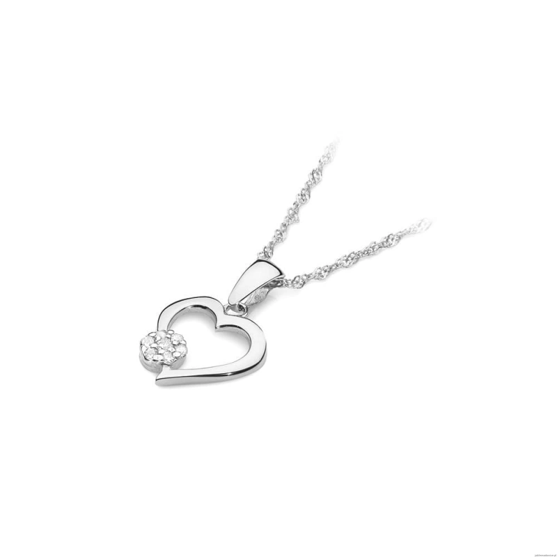 Zawieszka S021 Diament 0,0145ct białe złoto