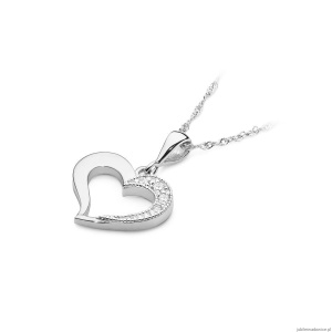 Zawieszka S023 Diament 0,02ct białe złoto