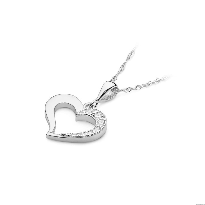 Zawieszka S023 Diament 0,02ct białe złoto