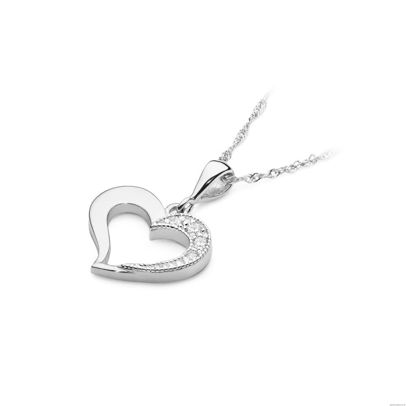 Zawieszka S023 Diament 0,02ct białe złoto
