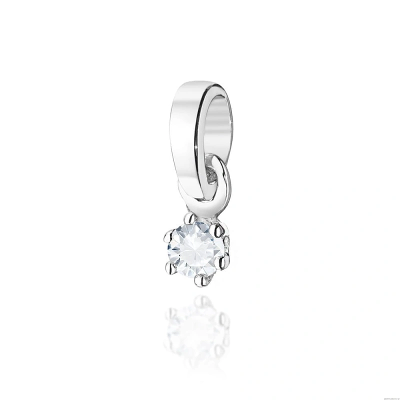 Zawieszka Z0501 Diament 0,04ct białe złoto