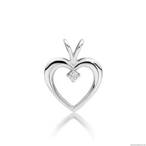 Zawieszka S003 Diament 0,04ct białe złoto