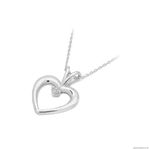 Zawieszka S003 Diament 0,04ct białe złoto