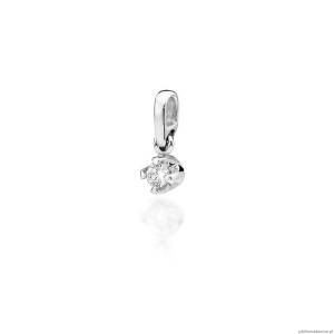 Zawieszka Z0034 Diament 0,10ct białe złoto