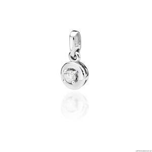 Zawieszka Z0045 Diament 0,10ct białe złoto