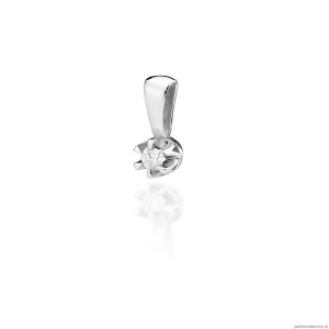 Zawieszka Z0032 Diament 0,12ct białe złoto