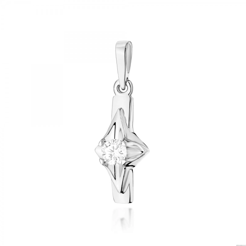 Zawieszka Z0088 Diament 0,20ct białe złoto