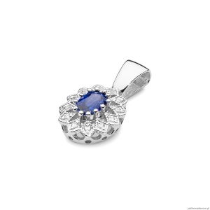 Zawieszka Z0354 Szafir 0,70ct białe złoto