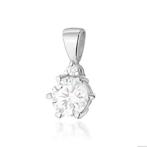 Zawieszka Z0076 Biały Szafir 0,60ct białe złoto