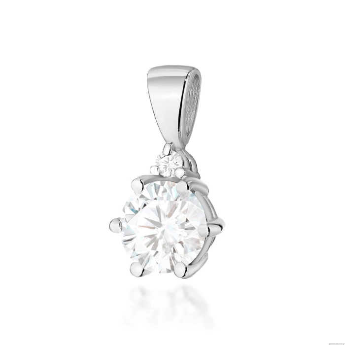 Zawieszka Z0076 Biały Szafir 0,60ct białe złoto