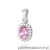 Zawieszka Z0312 Różowy Topaz 0,50ct białe złoto