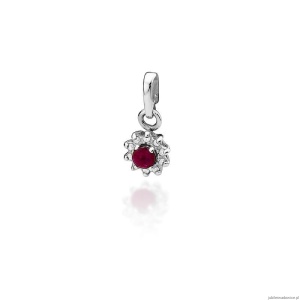 Zawieszka Z0185 Rubin 0,15ct białe złoto