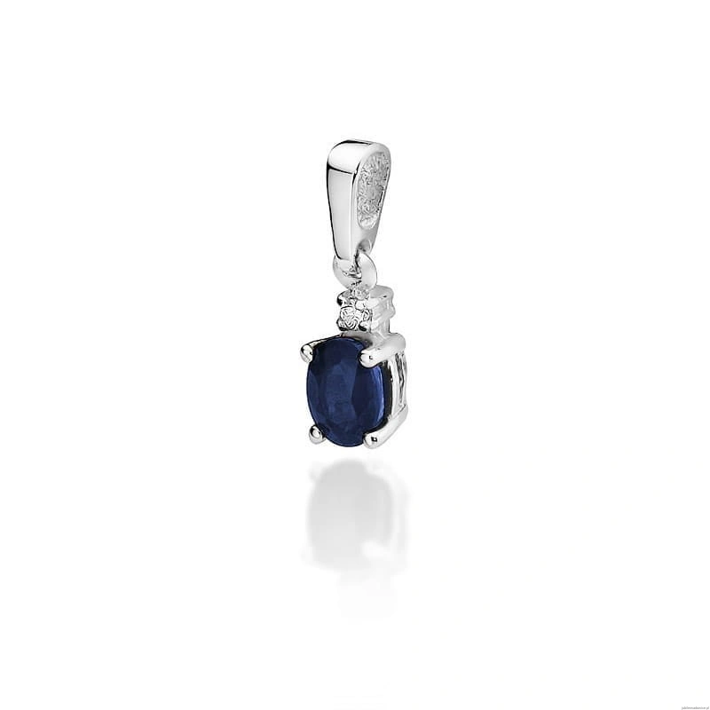 Zawieszka Z0001 Szafir 0,70ct białe złoto