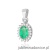 Zawieszka Z0312 Szmaragd 0,40ct białe złoto