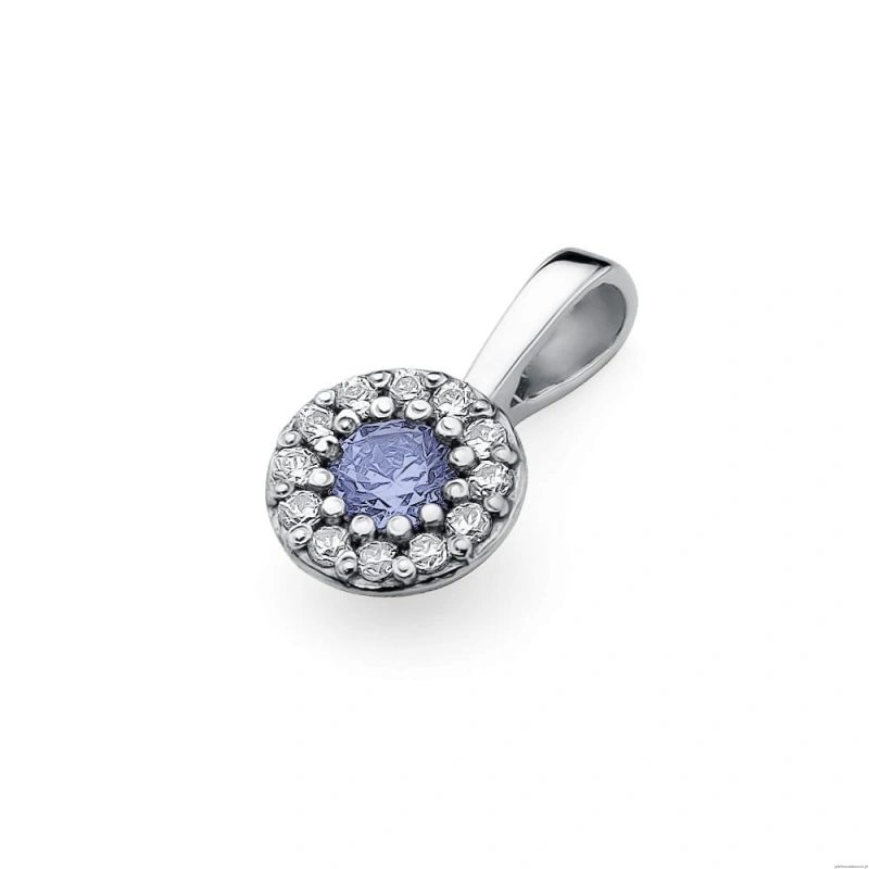 Zawieszka Z0443 Tanzanit 0,15ct białe złoto