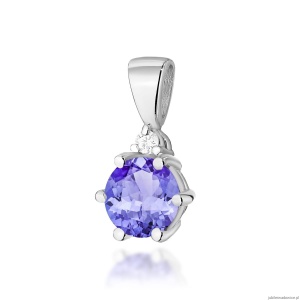 Zawieszka Z0076 Tanzanit 0,50ct białe złoto