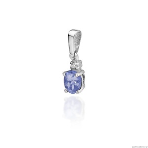 Zawieszka Z0001 Tanzanit 0,40ct białe złoto
