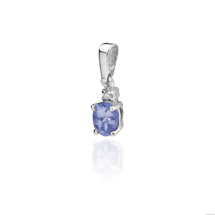 Zawieszka Z0001 Tanzanit 0,40ct białe złoto