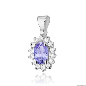 Zawieszka Z0182 Tanzanit 0,40ct białe złoto