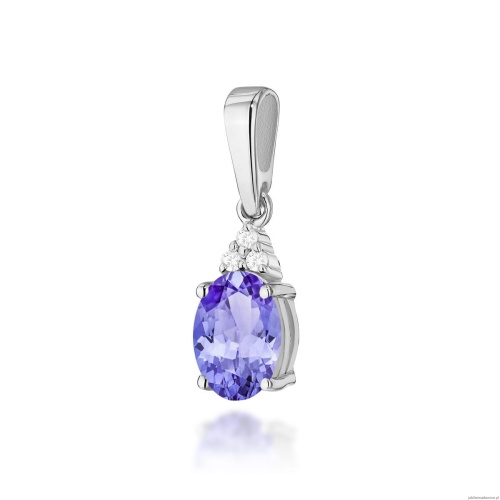 Zawieszka Z0308 Tanzanit 0,70ct białe złoto