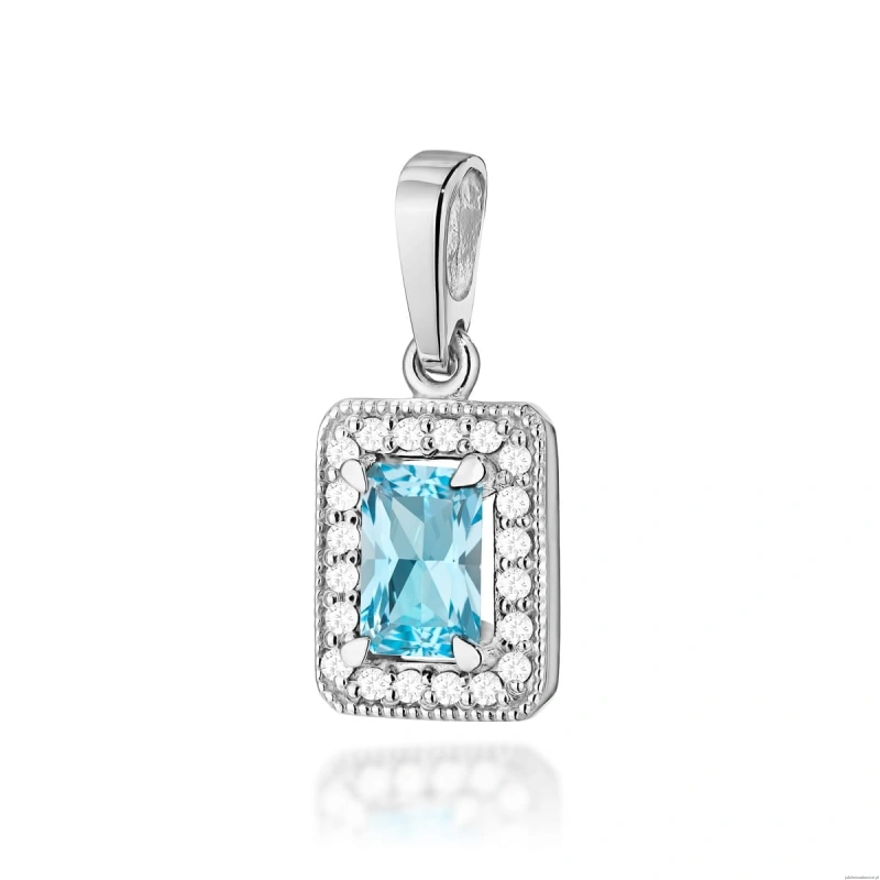 Zawieszka Z0422 Topaz 0,65ct białe złoto