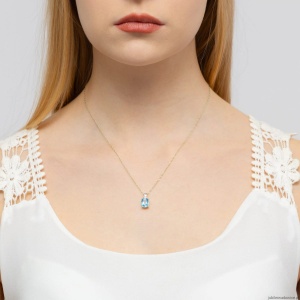 Zawieszka Z0400 Topaz 2,40ct białe złoto