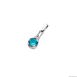 Zawieszka Z0040 Topaz 1,10ct białe złoto