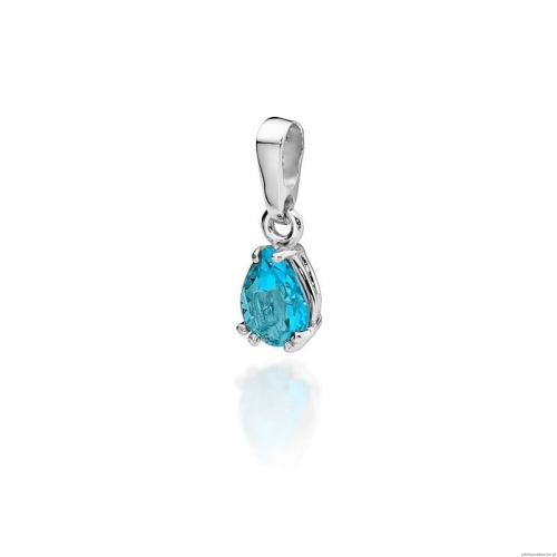 Zawieszka Z006 Topaz 0,90ct białe złoto