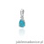 Zawieszka Z006 Topaz 0,90ct białe złoto