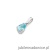 Zawieszka Z006 Topaz 0,90ct białe złoto