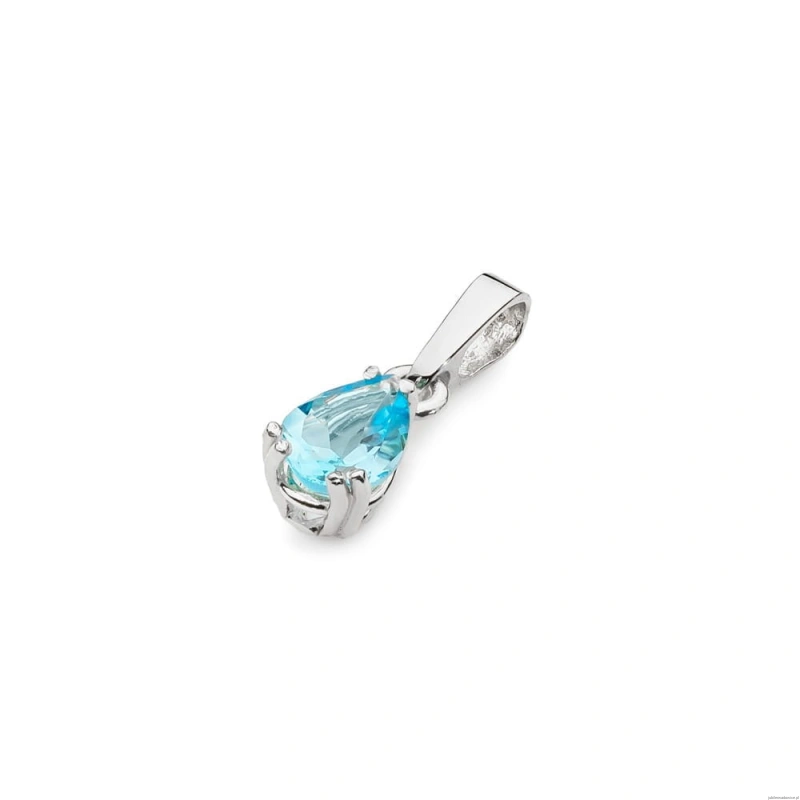 Zawieszka Z006 Topaz 0,90ct białe złoto