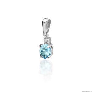 Zawieszka Z0001 Topaz 0,50ct białe złoto