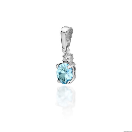 Zawieszka Z0001 Topaz 0,50ct białe złoto