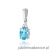 Zawieszka Z0308 Topaz 0,90ct białe złoto