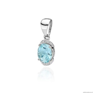 Zawieszka Z0150 Topaz 3,00ct białe złoto