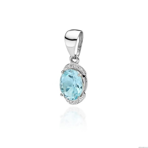 Zawieszka Z0150 Topaz 3,00ct białe złoto