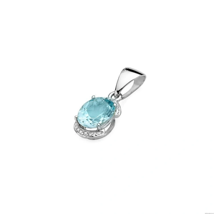 Zawieszka Z0150 Topaz 3,00ct białe złoto
