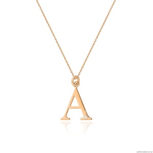 Naszyjnik C069 z diamentami różowe złoto