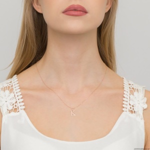 Zawieszka Z0069 Diament 0,005ct - litera K - różowe złoto