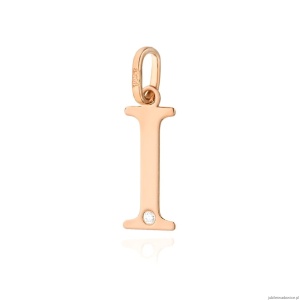 Zawieszka Z0069 Diament 0,005ct - litera I - różowe złoto
