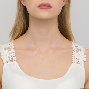 Zawieszka Z0069 Diament 0,005ct - litera I - różowe złoto