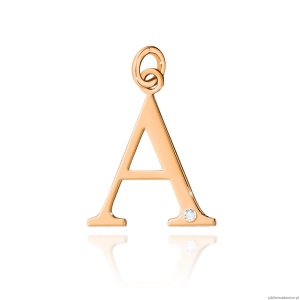 Zawieszka Z0069 Diament 0,005ct - litera A - różowe złoto