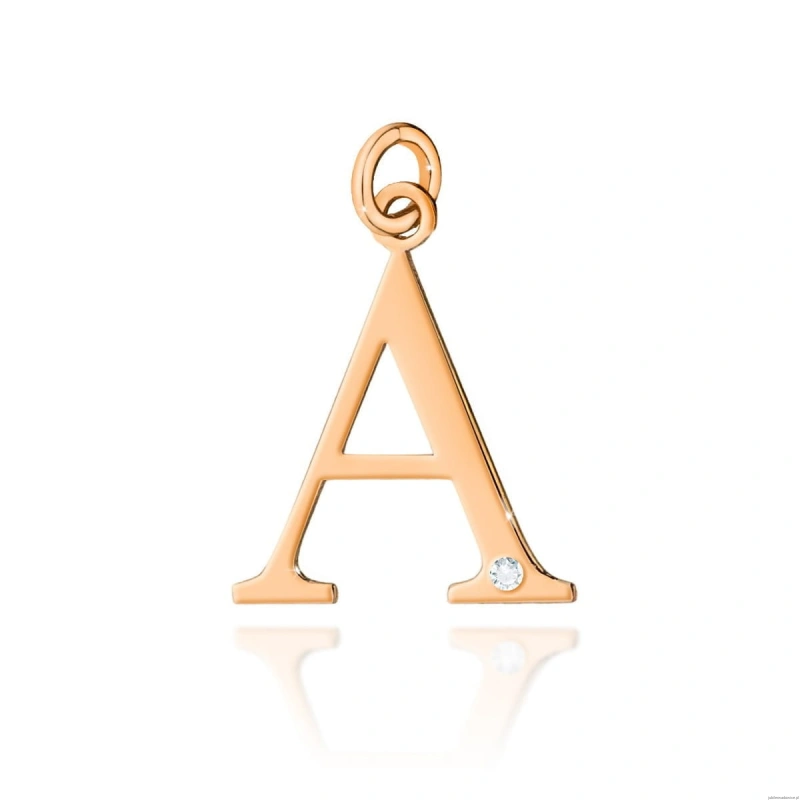 Zawieszka Z0069 Diament 0,005ct - litera A - różowe złoto