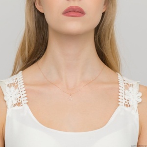 Zawieszka Z0069 Diament 0,005ct - litera A - różowe złoto