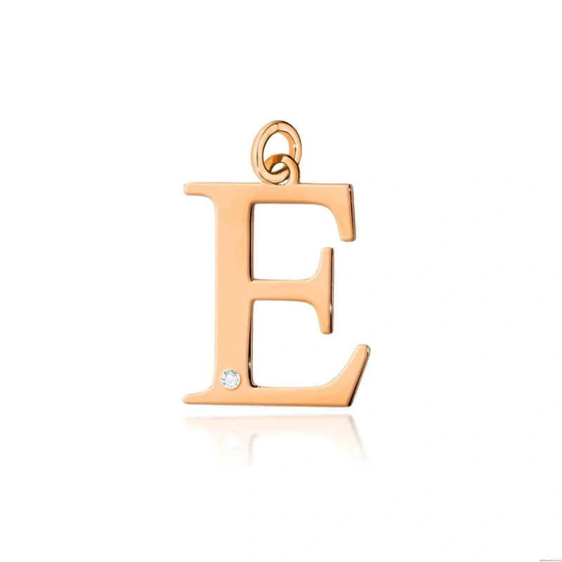 Zawieszka Z0069 Diament 0,005ct - litera E - różowe złoto
