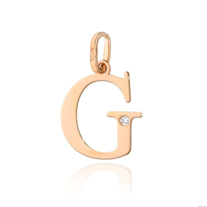Zawieszka Z0069 Diament 0,005ct - litera G - różowe złoto