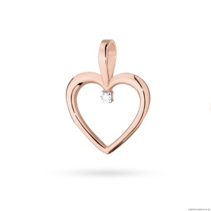 Zawieszka S025 Diament 0,005ct różowe złoto