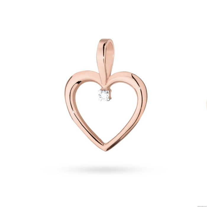 Zawieszka S025 Diament 0,005ct różowe złoto