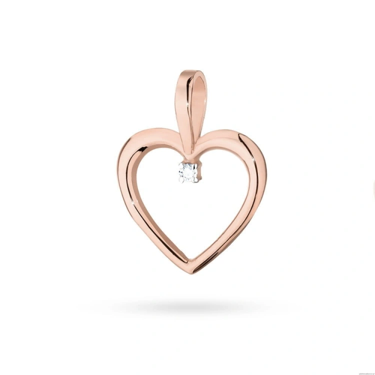 Zawieszka S025 Diament 0,005ct różowe złoto
