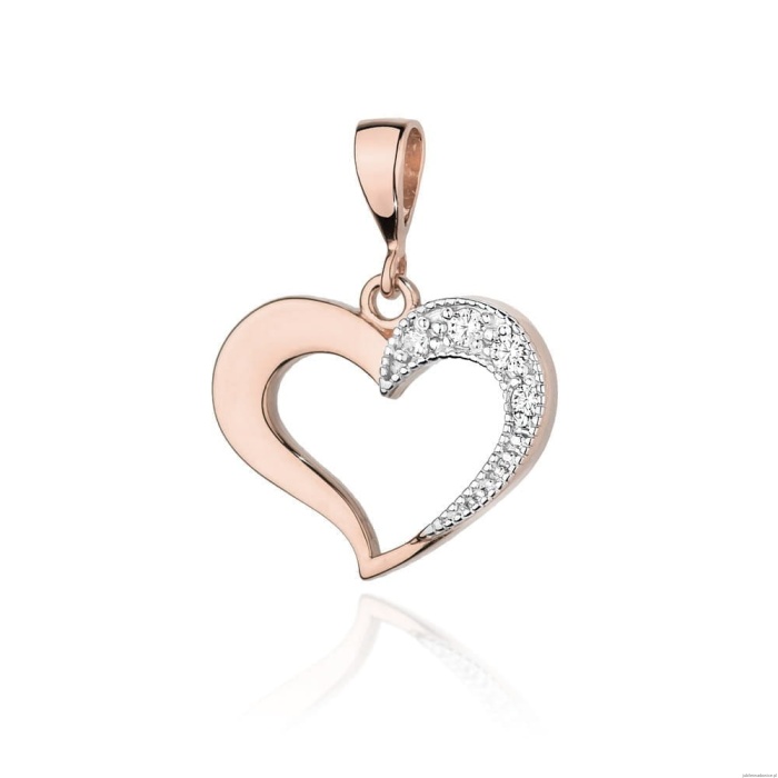 Zawieszka S023 Diament 0,02ct różowe złoto